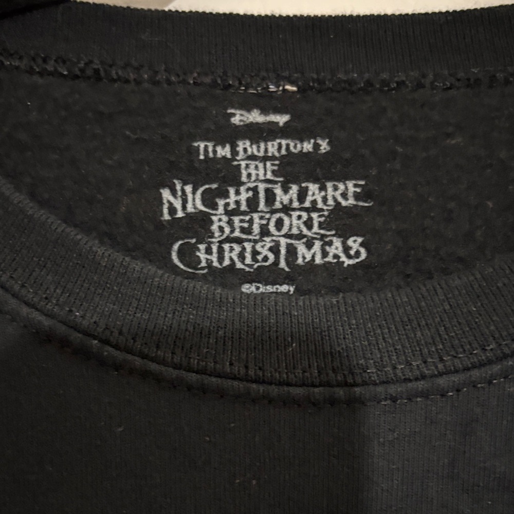 Disney Black Crewneck Sweater with White Jack Skellington Graphic - Picture 2 of 5